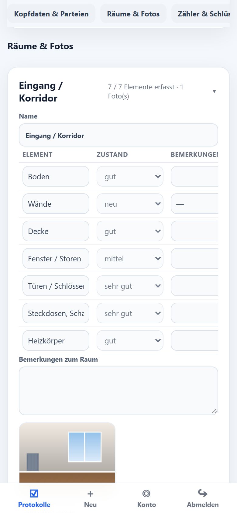 Snapflat auf einem Telefon